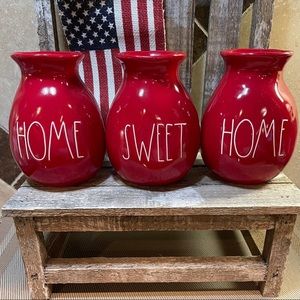 Rae Dunn HOME SWEET HOME Bud Vase SET